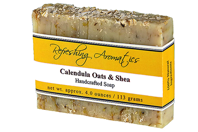 NATURAL HANDCRAFTED SOAP - CALENDULA OATS & SHEA